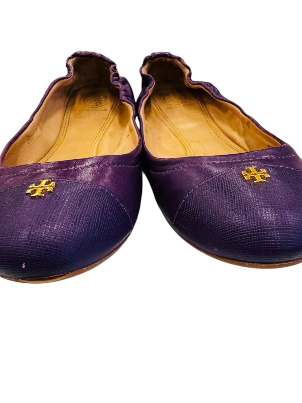 Tory Burch Purple Leather Ballet Flats | Size 7.5